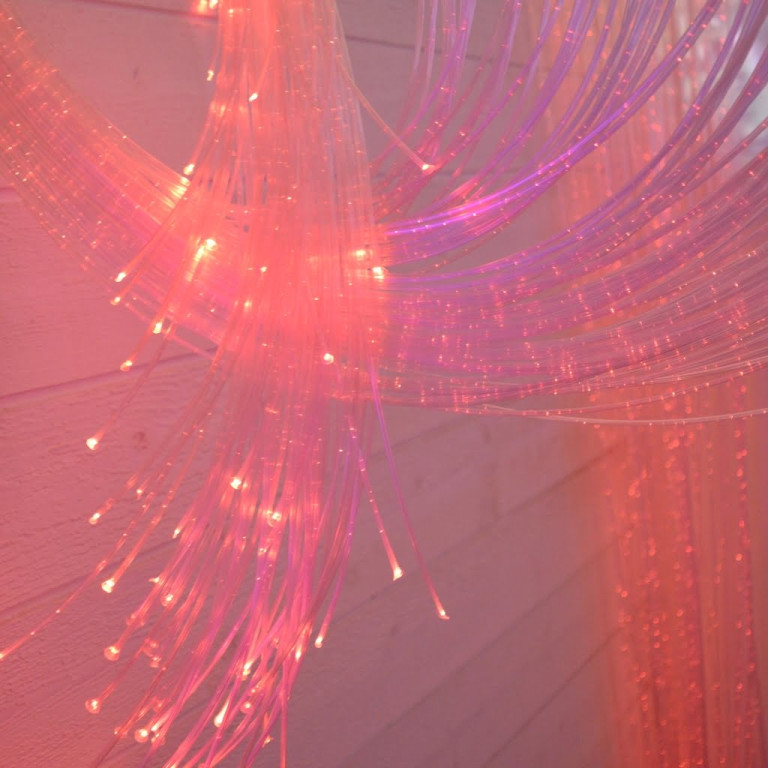 Fiberoptikk Hvit 200 tråder 3 m