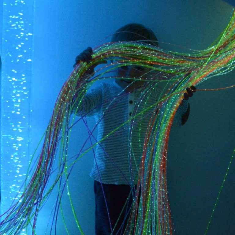 Fiberoptikk UV 100 tråder x 2m