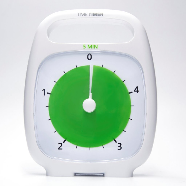 Klokke Time Timer® Plus hvit 5 min