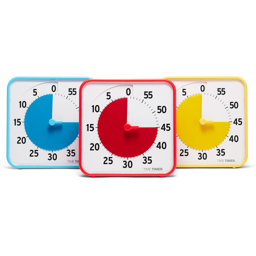 Klasserumspakke Time Timer ® Medium, rød/gul/blå