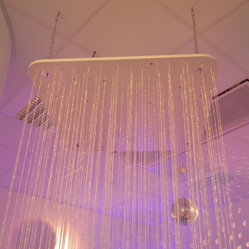 Sanseskog fiberoptikkfeste for tak, 1x1m hvit