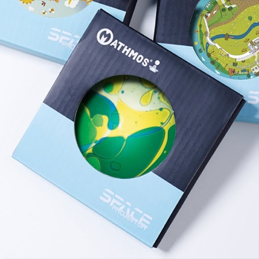 Oljehjul, blå/gul til spaceprojektor