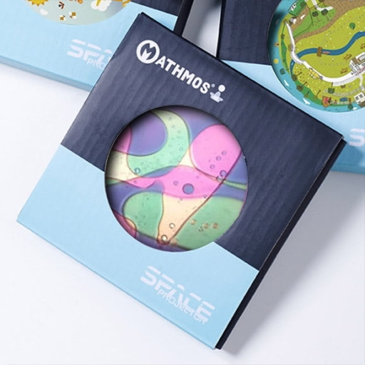 Oljehjul, lilla/grønn til spaceprojektor