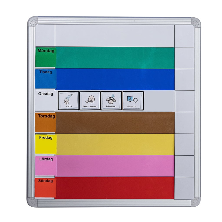 Symbolix planleggingskalender uketavle  60x67cm,farge