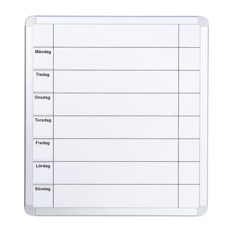 Symbolix planleggingskalender uketalve 60x67 cm,hvit
