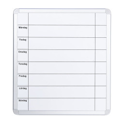 Symbolix planleggingskalender uketalve 60x67 cm,hvit