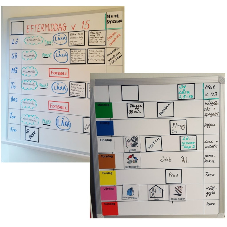 Symbolix planleggingskalender uketalve 60x67 cm,hvit