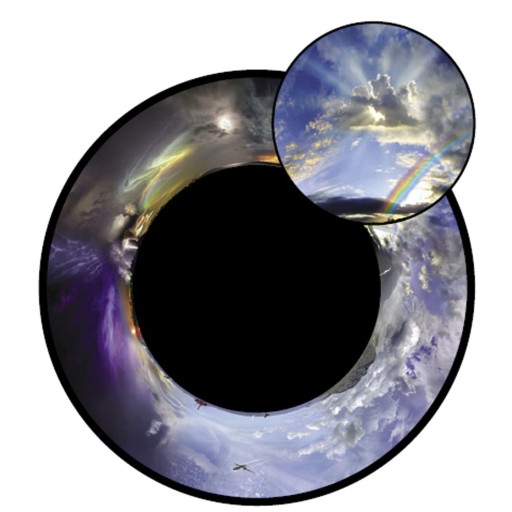 Maxi effekthjul Himmel dag & natt, 22.5cm (magnetfeste)