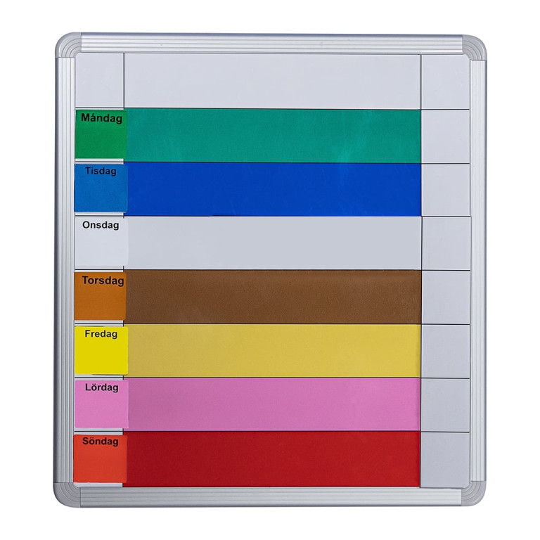 Symbolix Mini planleggingskalender  uketavle 35x33cm, farge
