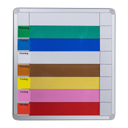 Symbolix Mini planleggingskalender  uketavle 35x33cm, farge