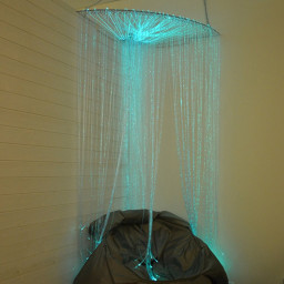 Hjørneveggfeste Plexi 95 x 95 cm