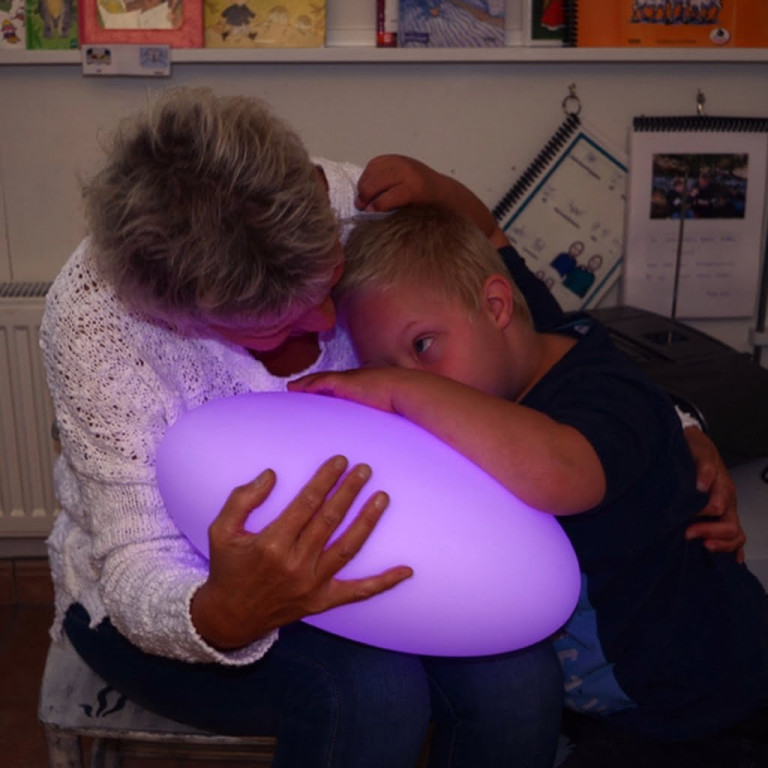 Lysstein, inkl fjernkontroll