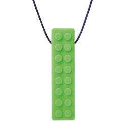Tyggesmykke byggekloss lime/hard