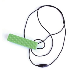 Tyggesmykke byggekloss lime/hard