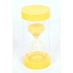Sand-timer 16cm - 3 minuter (gul)