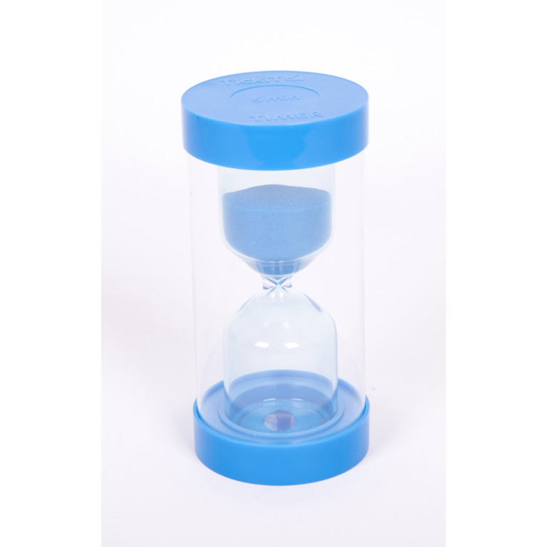 Sand-timer 16cm - 5 minuter (blå)