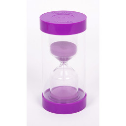 Sand-timer 16cm - 15 minuter (lila)