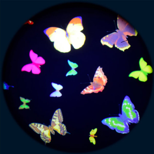 Solar effekthjul Papill m små sommerfug 15cm