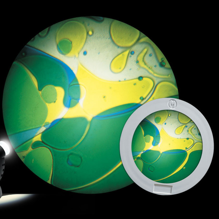 Oljehjul, blå/gul til spaceprojektor