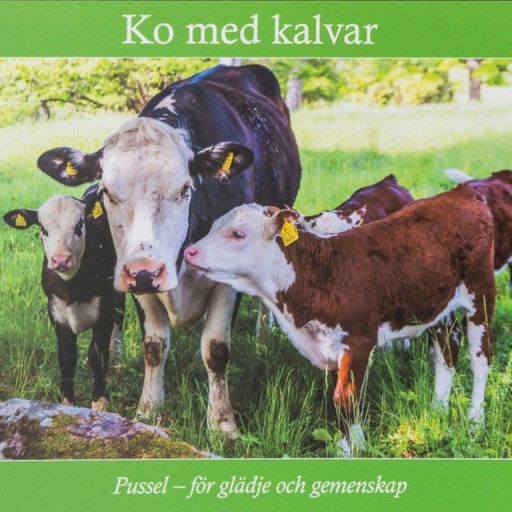 Puslespill Ku med kalver, 30 biter