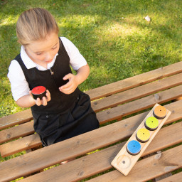 Lydknapper på rekke