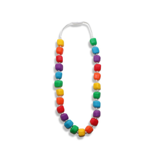 Tyggesmykke Perle regnbue